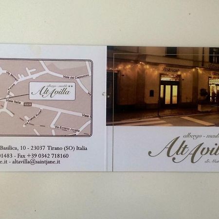 Albergo Altavilla Тирано Экстерьер фото